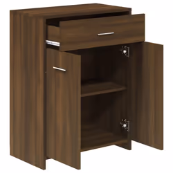 vidaXL Bathroom Cabinet Sink Cupboard Storage Vanity Unit Engineered Wood - brown oak - Additional view 5