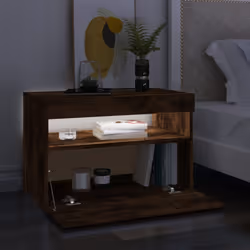vidaXL TV Cabinet with LED Lights Sideboard TV Stand TV Unit Hifi Cabinet - smoked oak, 1 - Additional view 6