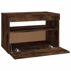 vidaXL TV Cabinet with LED Lights Sideboard TV Stand TV Unit Hifi Cabinet - smoked oak, 1 - Additional view 9