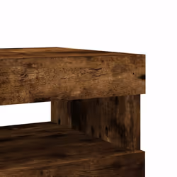 vidaXL TV Cabinet with LED Lights Sideboard TV Stand TV Unit Hifi Cabinet - smoked oak, 2 - Additional view 10