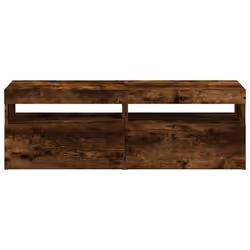 vidaXL TV Cabinet with LED Lights Sideboard TV Stand TV Unit Hifi Cabinet - smoked oak, 2 - Additional view 7