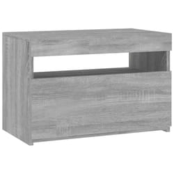 vidaXL TV Cabinet with LED Lights Sideboard TV Stand TV Unit Hifi Cabinet - grey sonoma, 1