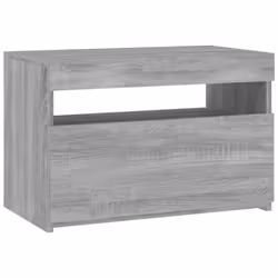 vidaXL TV Cabinet with LED Lights Sideboard TV Stand TV Unit Hifi Cabinet - grey sonoma, 1