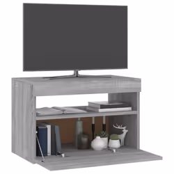 vidaXL TV Cabinet with LED Lights Sideboard TV Stand TV Unit Hifi Cabinet - grey sonoma, 1 - Additional view 6