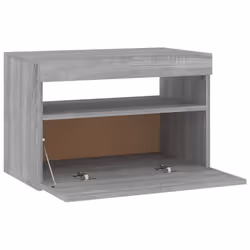 vidaXL TV Cabinet with LED Lights Sideboard TV Stand TV Unit Hifi Cabinet - grey sonoma, 1 - Additional view 8