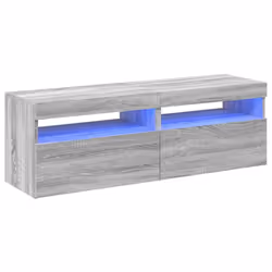vidaXL TV Cabinet with LED Lights Sideboard TV Stand TV Unit Hifi Cabinet - grey sonoma, 2