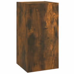vidaXL TV Cabinet Engineered Wood Wall Mounted Stand Living Room TV Console - smoked oak, 30.5 x 30 x 60 cm/1