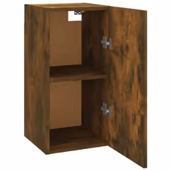 vidaXL TV Cabinet Engineered Wood Wall Mounted Stand Living Room TV Console - smoked oak, 30.5 x 30 x 60 cm/1 - Additional view 5