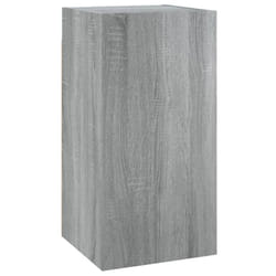 vidaXL TV Cabinet Engineered Wood Wall Mounted Stand Living Room TV Console - grey sonoma, 30.5 x 30 x 60 cm/1