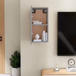vidaXL TV Cabinet Engineered Wood Wall Mounted Stand Living Room TV Console - grey sonoma, 30.5 x 30 x 60 cm/1 - Additional view 7