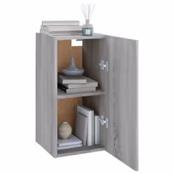 vidaXL TV Cabinet Engineered Wood Wall Mounted Stand Living Room TV Console - grey sonoma, 30.5 x 30 x 60 cm/1 - Additional view 8