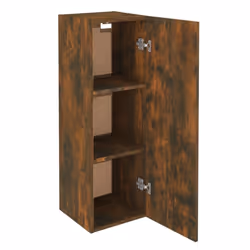 vidaXL TV Cabinet Engineered Wood Wall Mounted Stand Living Room TV Console - smoked oak, 30.5 x 30 x 90 cm/1 - Additional view 5
