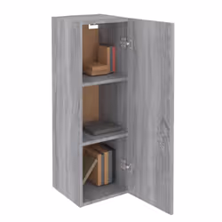 vidaXL TV Cabinet Engineered Wood Wall Mounted Stand Living Room TV Console - grey sonoma, 30.5 x 30 x 90 cm/1 - Additional view 8