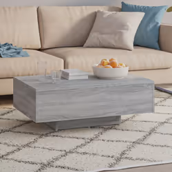 vidaXL Coffee Table Hallway Accent Side Table Sofa End Table Engineered Wood - grey sonoma - Additional view 4