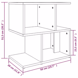 VidaXL 815832 nightstand/bedside table Oak - Additional view 7