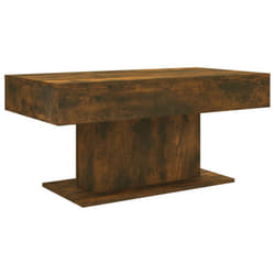 vidaXL Coffee Table Chipboard Couch End Center Accent Table Multi Colours - smoked oak, 1