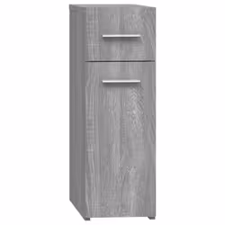 vidaXL Apothecary Cabinet Chipboard Home Storage Cabinet Set Multi Colours - grey sonoma