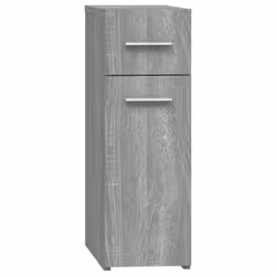 vidaXL Apothecary Cabinet Chipboard Home Storage Cabinet Set Multi Colours - grey sonoma