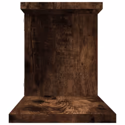 vidaXL Wall-Mounted TV Shelf Floating Wall TV Unit TV Stand Engineered Wood - smoked oak - Additional view 6