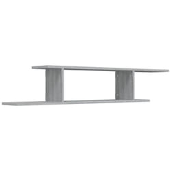 vidaXL Wall-Mounted TV Shelf Floating Wall TV Unit TV Stand Engineered Wood - grey sonoma