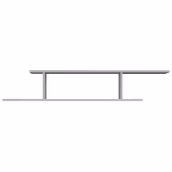 vidaXL Wall-Mounted TV Shelf Floating Wall TV Unit TV Stand Engineered Wood - grey sonoma - Additional view 5