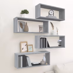 VidaXL 815928 shelve Wood Grey