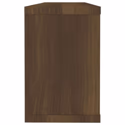 vidaXL Wall Cube Shelves Wall Rack Wall-mounted Storage Shelf Engineered Wood - brown oak, 6 - Additional view 4