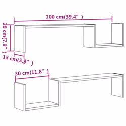 VidaXL 815933 shelve Wood Oak, Brown - Additional view 8