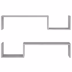 VidaXL 815934 shelve Wood Grey - Additional view 5