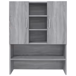vidaXL Washing Machine Cabinet Grey Sonoma Bathroom Cupboard Laundry Room Rack - Additional view 5