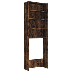 vidaXL Washing Machine Cabinet Laundry Room Rack Storage Washing Cupboard - smoked oak