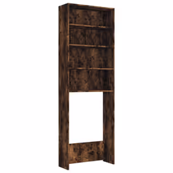 vidaXL Washing Machine Cabinet Laundry Room Rack Storage Washing Cupboard - smoked oak