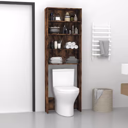 vidaXL Washing Machine Cabinet Laundry Room Rack Storage Washing Cupboard - smoked oak