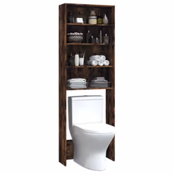 vidaXL Washing Machine Cabinet Laundry Room Rack Storage Washing Cupboard - smoked oak - Additional view 5