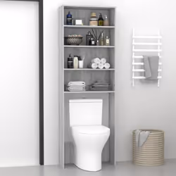 vidaXL Washing Machine Cabinet Laundry Room Rack Storage Washing Cupboard - grey sonoma - Additional view 4