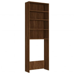 vidaXL Washing Machine Cabinet Laundry Room Rack Storage Washing Cupboard - brown oak