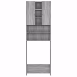 vidaXL Washing Machine Cabinet Bathroom Laundry Room Cupboard Storage Rack - grey sonoma - Additional view 5