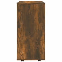 vidaXL Rolling Cabinet Office Side Table Hall Drawer Cabinet Engineered Wood - smoked oak - Additional view 8