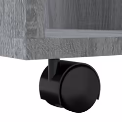 vidaXL Rolling Cabinet Office Side Table Hall Drawer Cabinet Engineered Wood - grey sonoma - Additional view 9