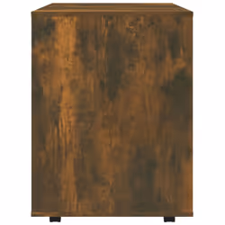 vidaXL Rolling Cabinet Drawer Cabinet Filing Storage Cabinet Engineered Wood - smoked oak - Additional view 7
