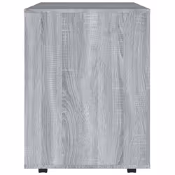 vidaXL Rolling Cabinet Drawer Cabinet Filing Storage Cabinet Engineered Wood - grey sonoma - Additional view 7