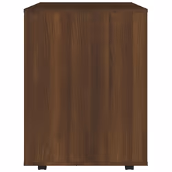 vidaXL Rolling Cabinet Drawer Cabinet Filing Storage Cabinet Engineered Wood - brown oak - Additional view 7