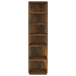 vidaXL Shoe Cabinet Household Storage Shelf Shoe Cupboard Engineered Wood - smoked oak, 1 - Additional view 3