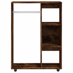 vidaXL Wardrobe Bedroom Rack Closet Clothes Storage Organiser Engineered Wood - smoked oak - Additional view 5