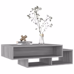 vidaXL Coffee Table Hallway End Sofa Table Tea Side Table Engineered Wood - grey sonoma - Additional view 4