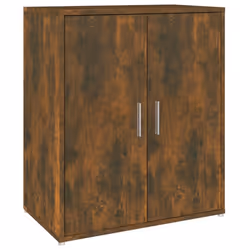 vidaXL Shoe Cabinet Smoked Oak Engineered Wood Shoe Cupboard Organiser Shelf - Additional view 5