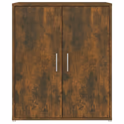 vidaXL Shoe Cabinet Smoked Oak Engineered Wood Shoe Cupboard Organiser Shelf - Additional view 6