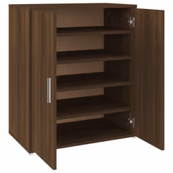 vidaXL Shoe Cabinet Shoe Storage Rack Organiser Shoe Cupboard Engineered Wood - brown oak