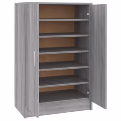 vidaXL Shoe Bench Hallway Bench Seat Shoe Organiser Shoe Rack Engineered Wood - grey sonoma - Additional view 2