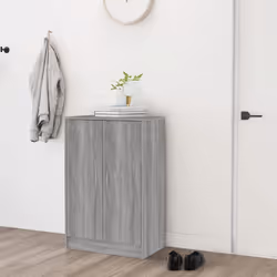 vidaXL Shoe Bench Hallway Bench Seat Shoe Organiser Shoe Rack Engineered Wood - grey sonoma - Additional view 3